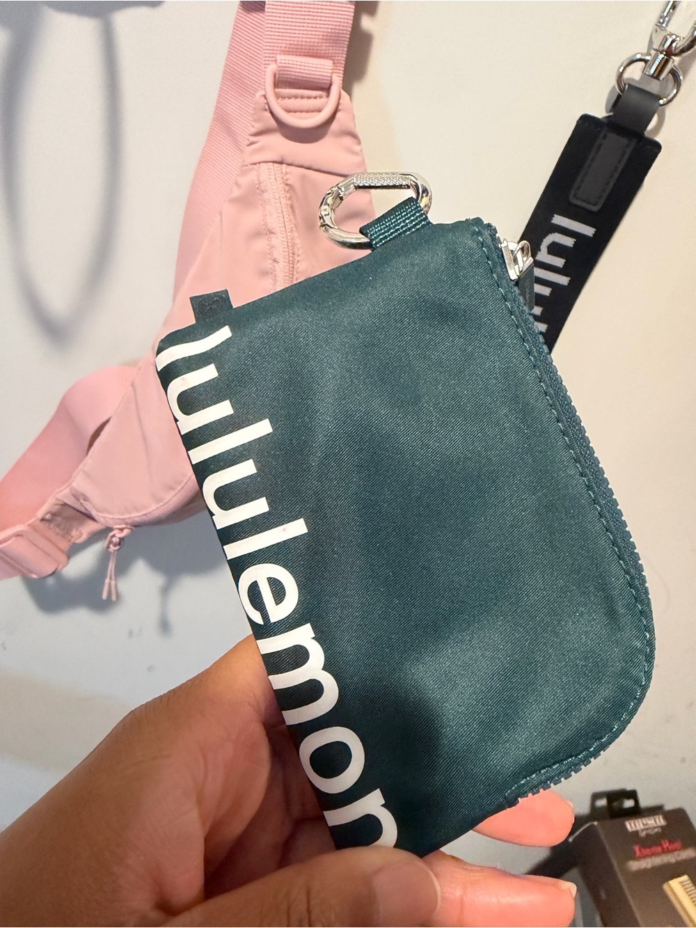 lululemon athletica Teal and Pink Key/Card Holder